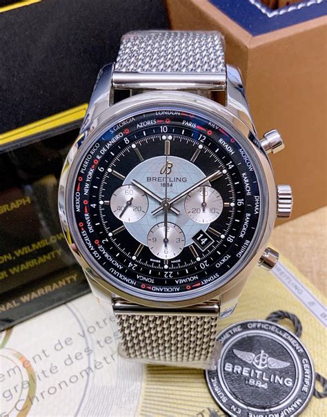 breitling transocean chronograph unitime ab0510u4.bb62|Breitling Transocean Chronograph Unitime 46 mm Watch in .